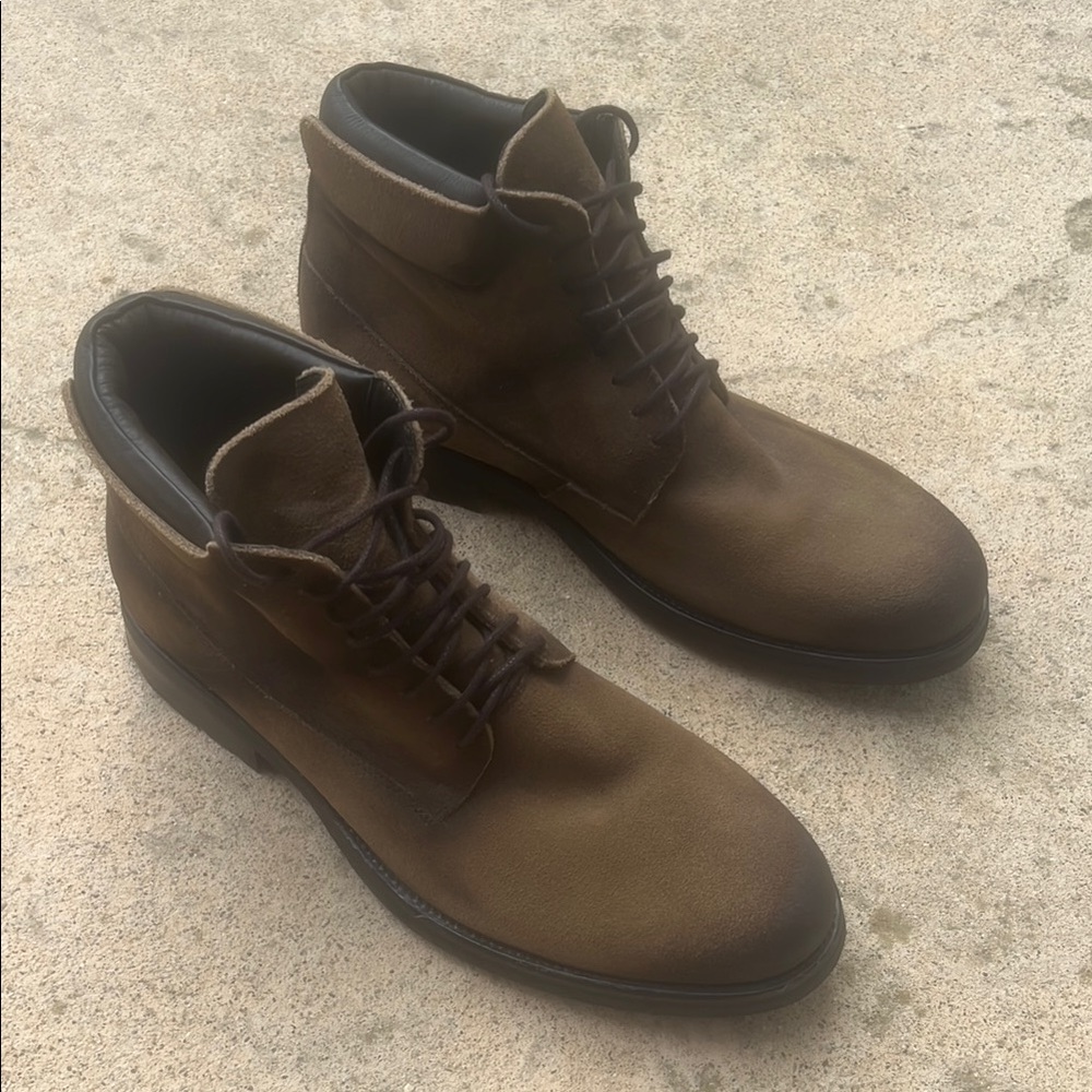 Donald /Pliner Men's Caige Brown Distressed Suede Chukka Boot Size 11M NWOB